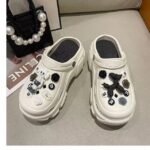 Teenager Adult Women Classic Crush Shimmer Clogs / Platforms Adult White Shoes