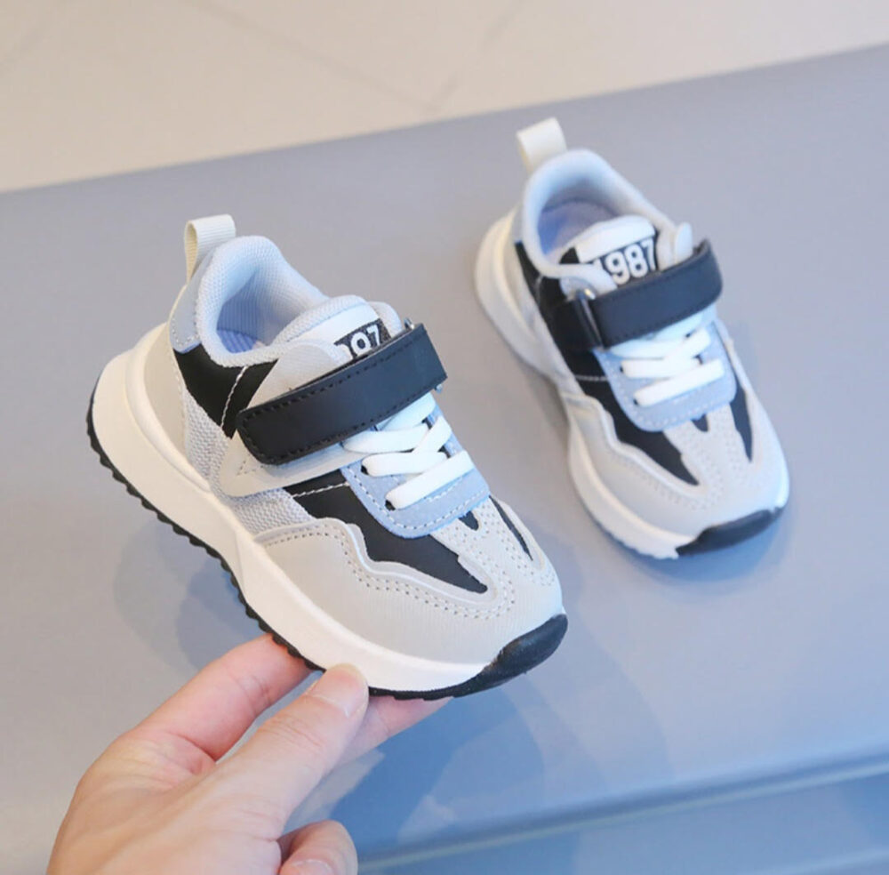 1987 Kids Breathable Trainers Hook and Loop Sneakers - Image 3