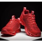 Men's Fashion Trainers Breathable Sport Red Sneakers